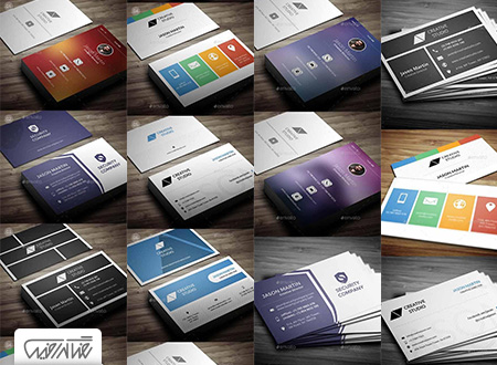 6 طرح لایه باز کارت ویزیت کسب و کار خلاقانه - Graphicriver Bundle Creative Business Cards